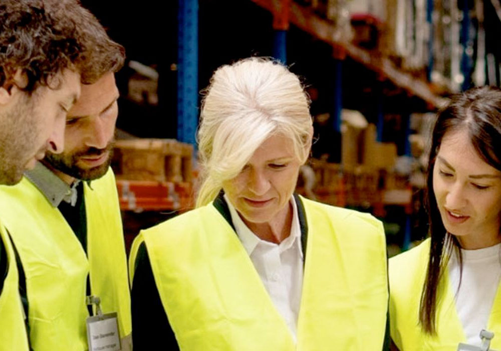 employer reviewing team results