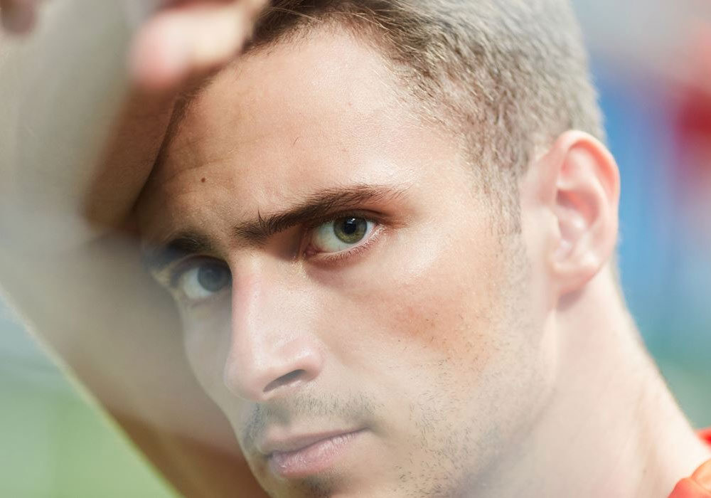 Footballer experiencing mental health problems